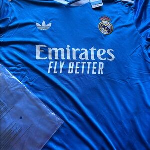 Adidas Royal Blue Real Madrid Soccer Jersey